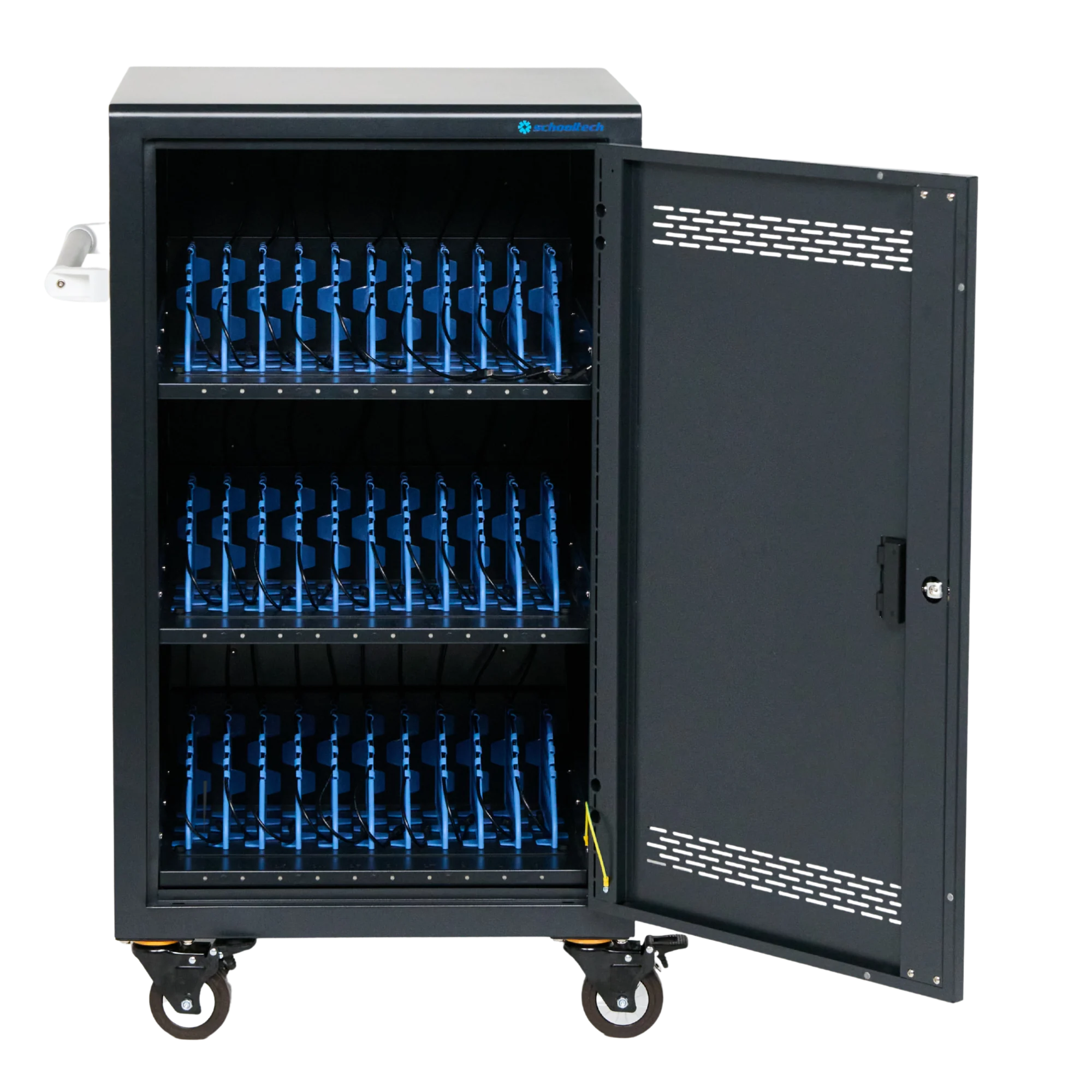 SchoolTech 30 Pre-Wired USB-C Charging Trolley